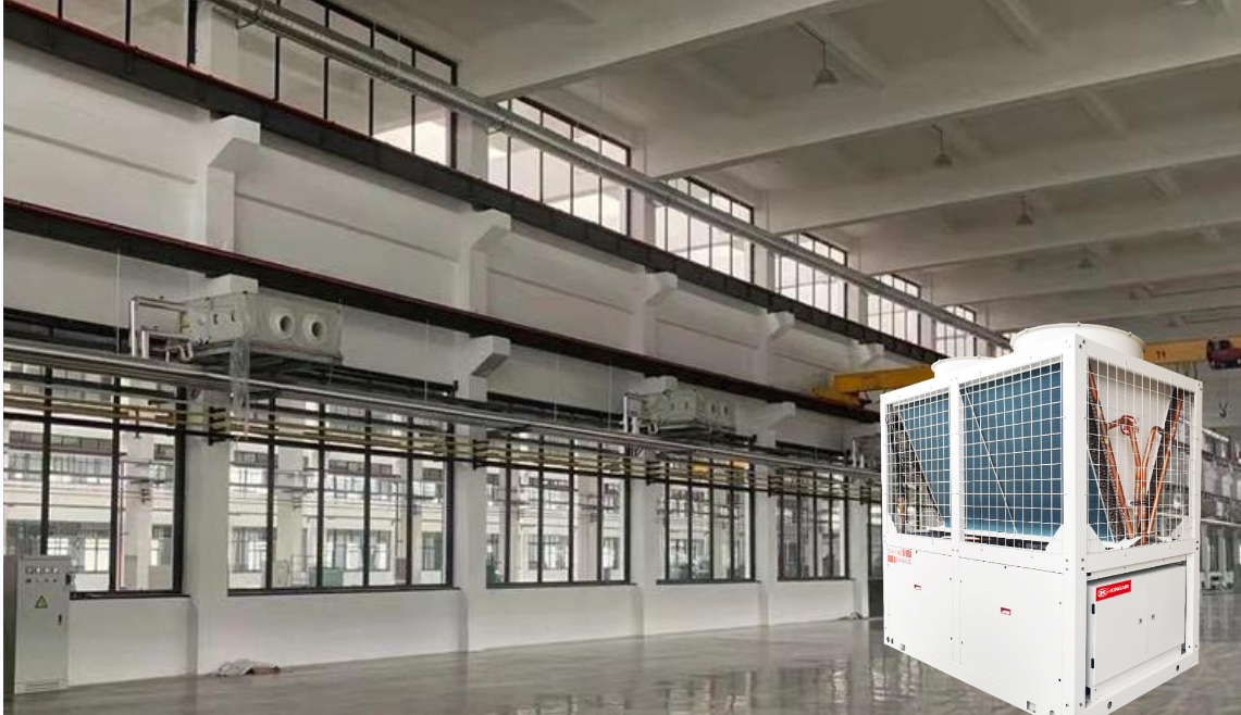 車間水冷空調(diào)機組+射流機組